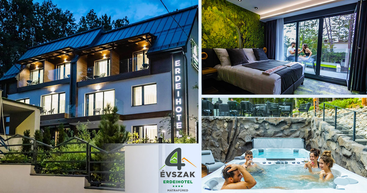 4 Évszak Erdeihotel**** Mátrafüred - Luxus az élményrengetegben - 4 Évszak Erdeihotel**** Mátrafüred kupon